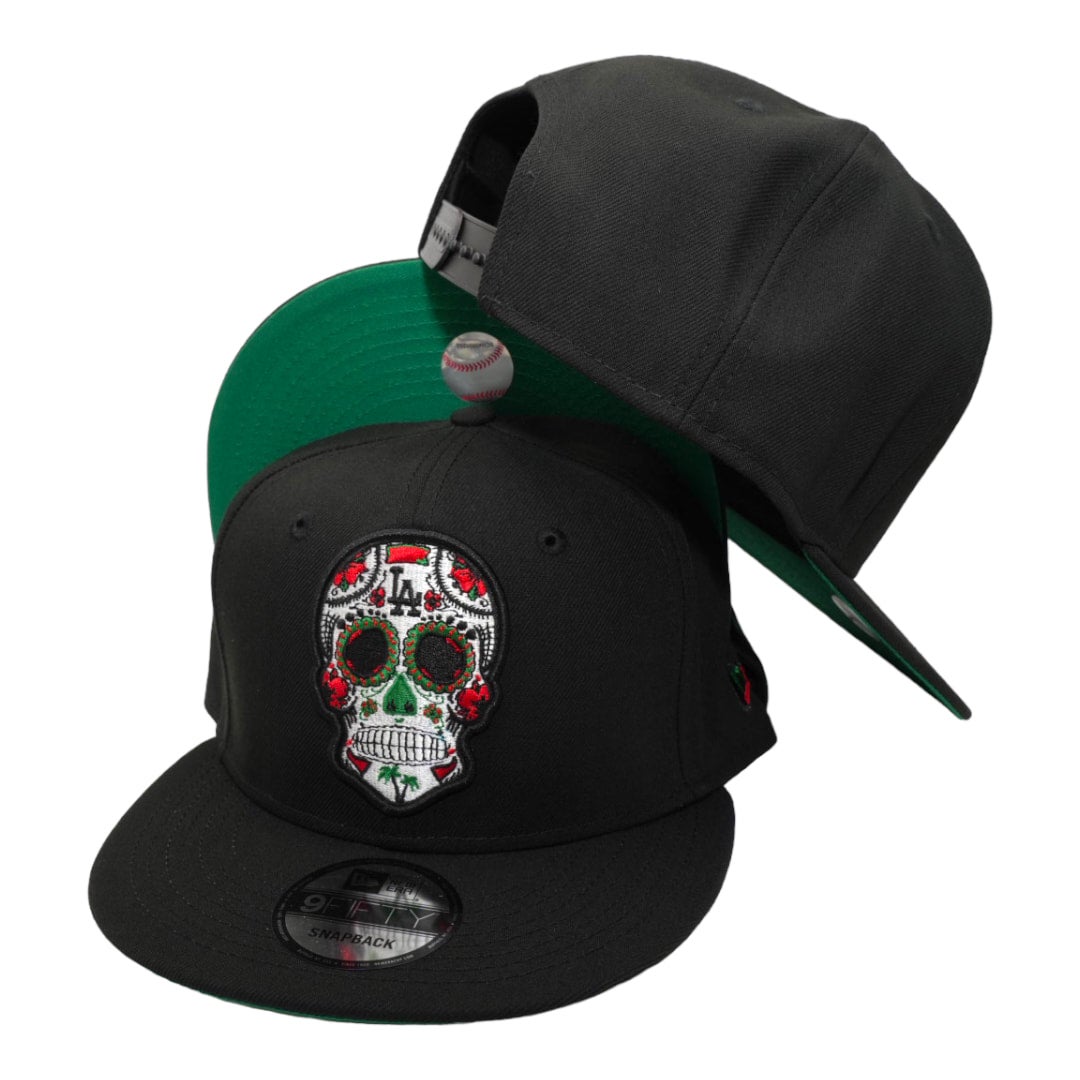 New Era 59FIFTY Los Angeles Dodgers Sugar Skull Hat - Black Black / 7 1/8