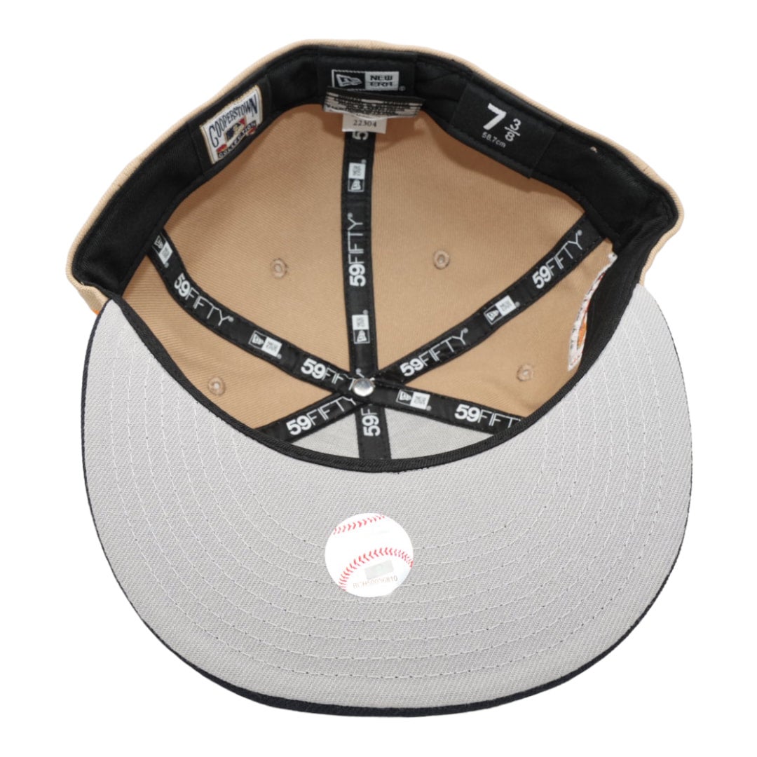 Tan Houston Astros 45th Anniversary Side Patch New Era 59FIFTY Fitted 77/8