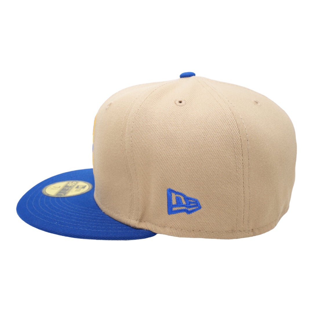 Seattle Mariners New Camel Tan/Royal Blue Bill And Gray Bottom 59FIFTY  Fitted Hat