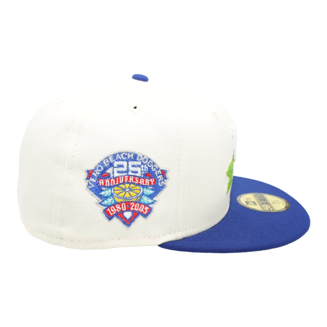 New Era Vero Beach Dodgers Vintage Chrome Two Tone Edition 59Fifty Fitted  Hat, EXCLUSIVE HATS, CAPS