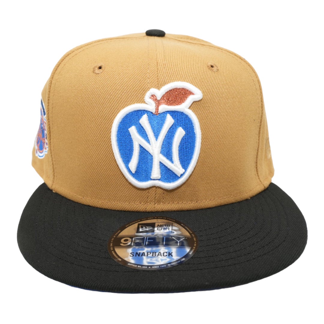 Men's New York Yankees New Era Tan/Black 100th Anniversary Cooperstown  Collection Purple Undervisor 59FIFTY Fitted Hat