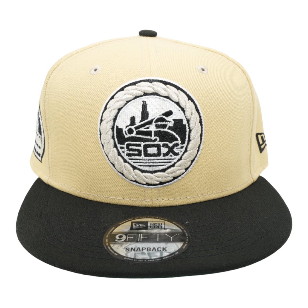 Men's Chicago White Sox New Era White/Navy 1917 Cooperstown Collection  9FIFTY Snapback Adjustable Hat
