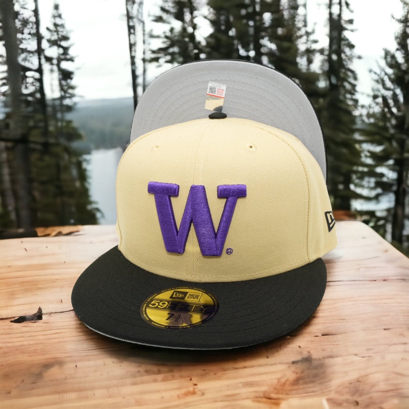 New Era Washington Huskies Purple Reign Fitted Hat, 7 1/2