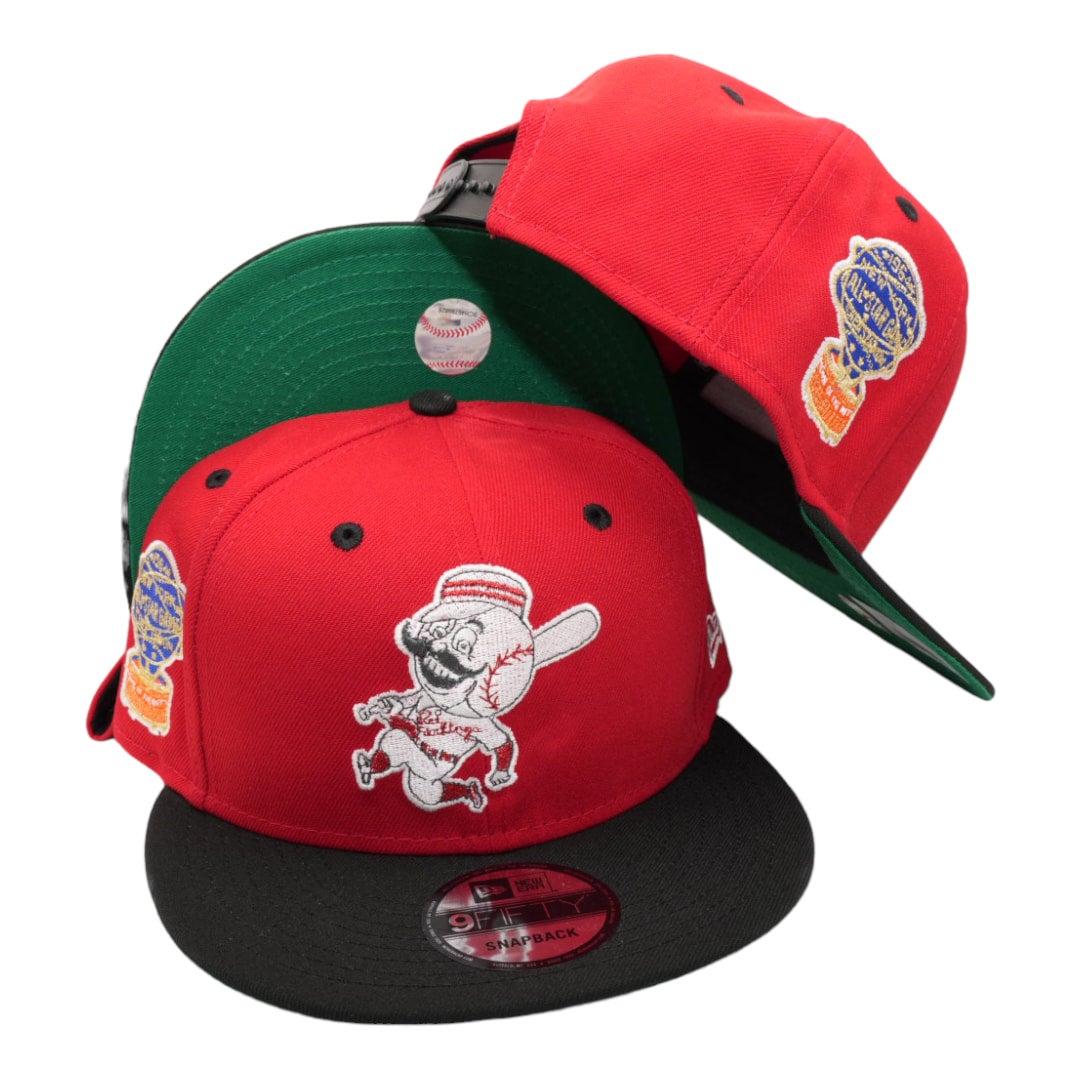 Cincinnati Reds New Era Red/Black Bill And Green Bottom With 1964 All-Star  Game Patch On Side 59FIFTY Fitted Hat