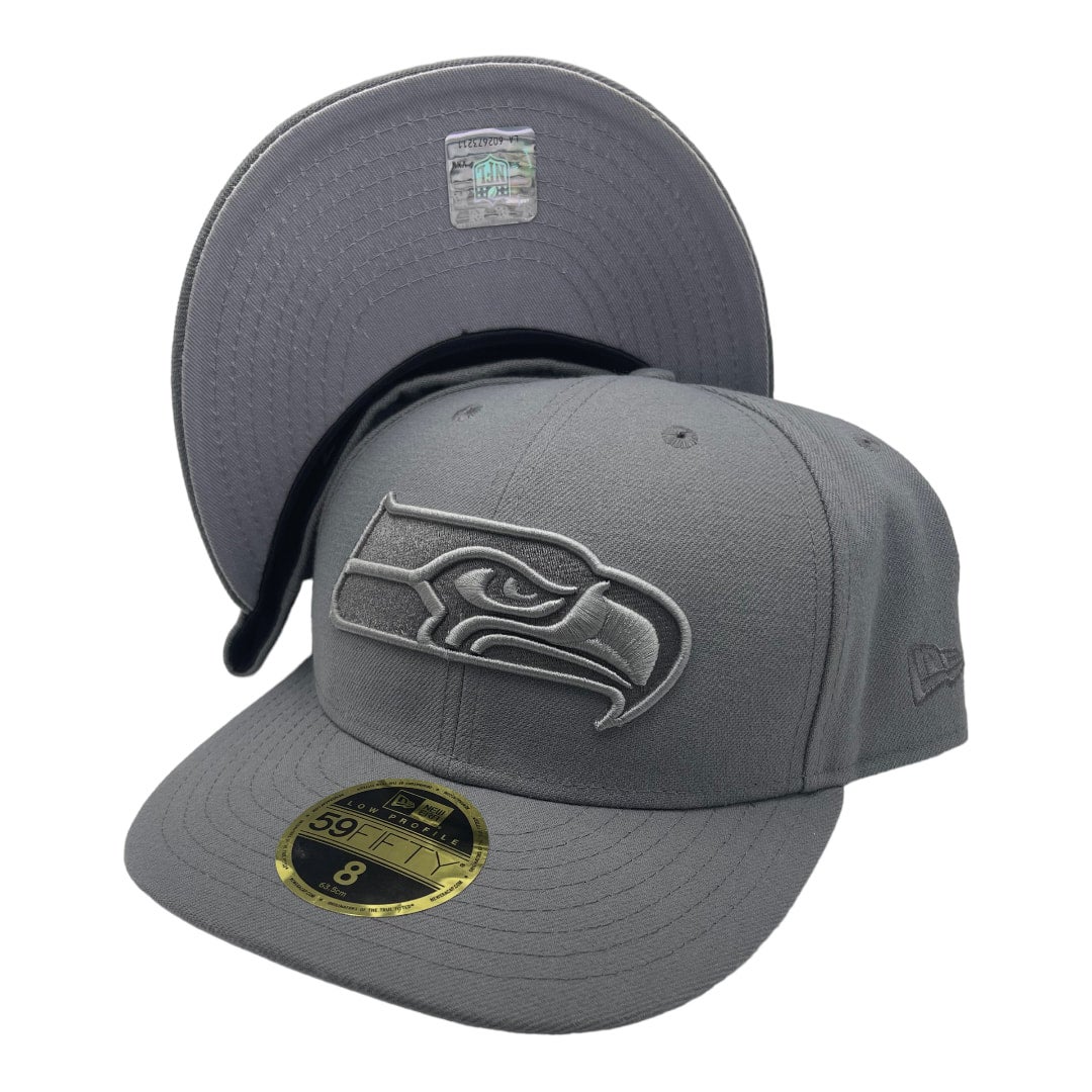 Seattle Seahawks New Era Color Dim 59FIFTY Fitted Hat - Black