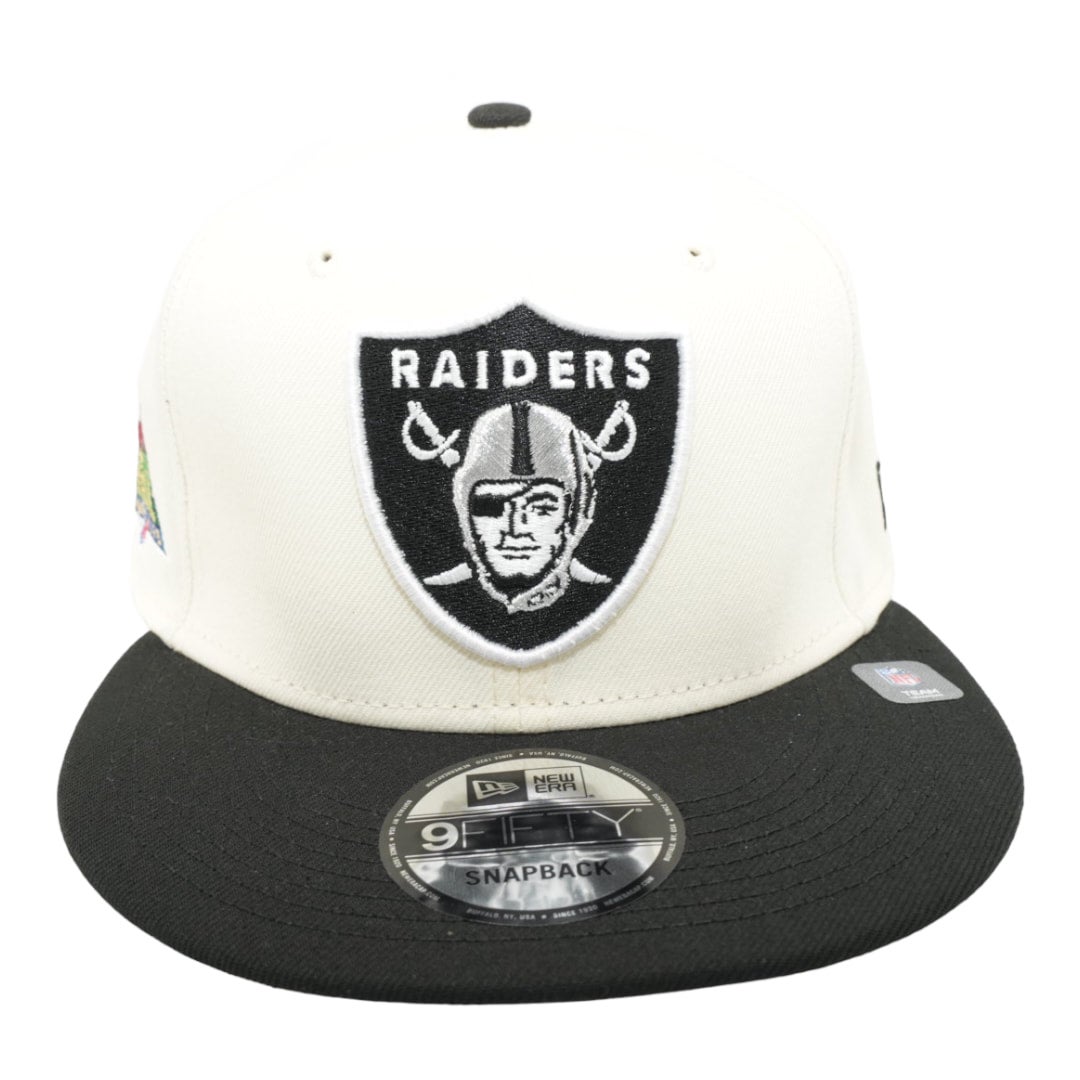 New Era Las Vegas Raiders 9Fifty White/Black Adjustable Snapback Hat