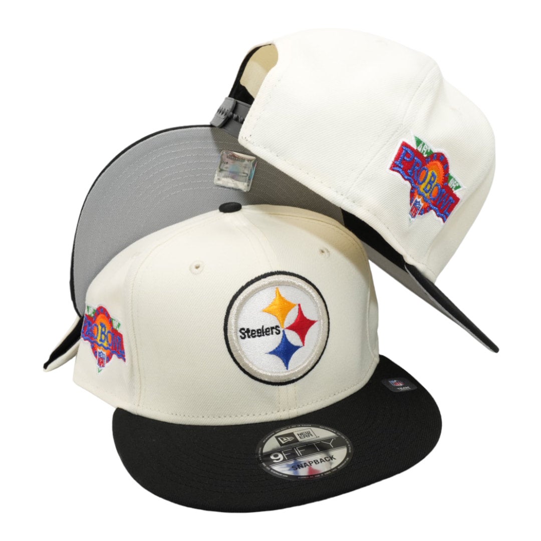 Pittsburgh Steelers New Era Vegas Gold/Black Bill And Green Bottom With  80th Anniversary Patch On Side 59FIFTY Fitted Hat