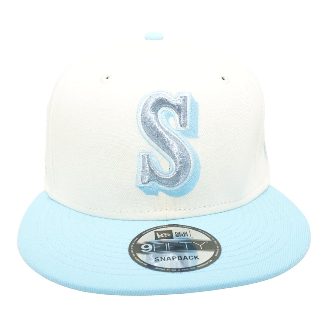 PAid Baby Blue / White New Era 9 Fifty Snapback