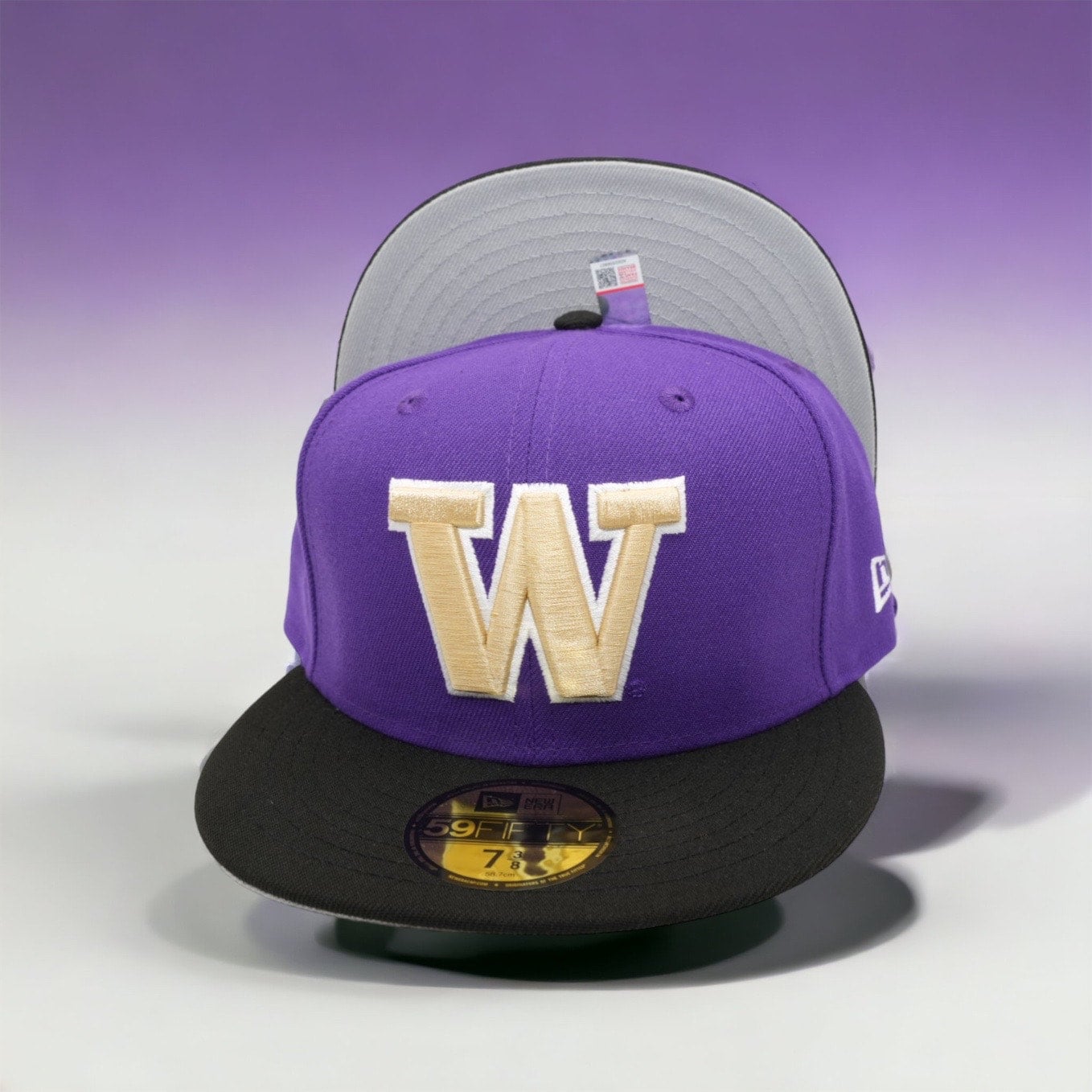 New Era Washington Huskies After Dark Fitted Hat, 7