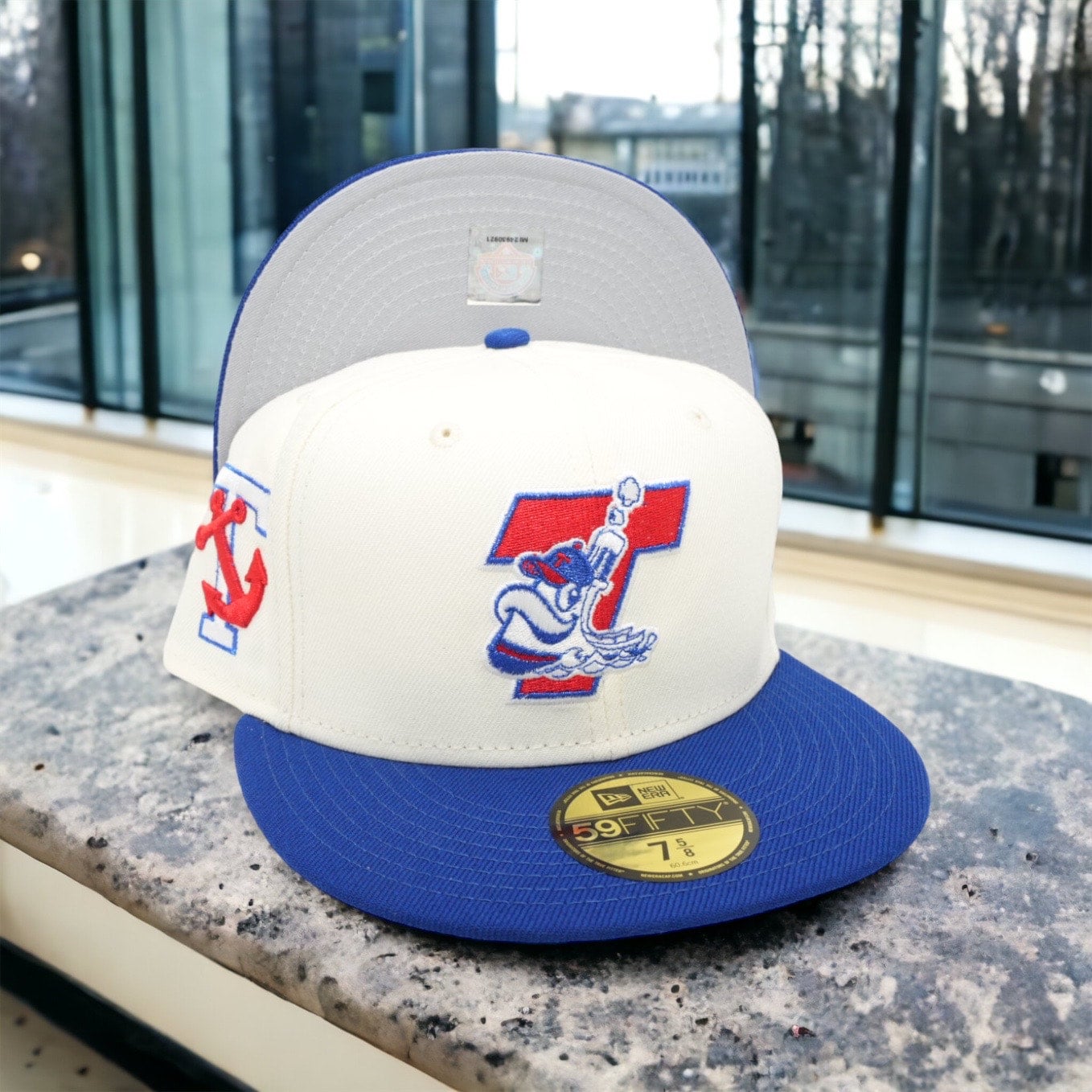 Toronto Blue Jays New Era 20th Anniversary Patch 59FIFTY Fitted Hat -  Gray/Royal