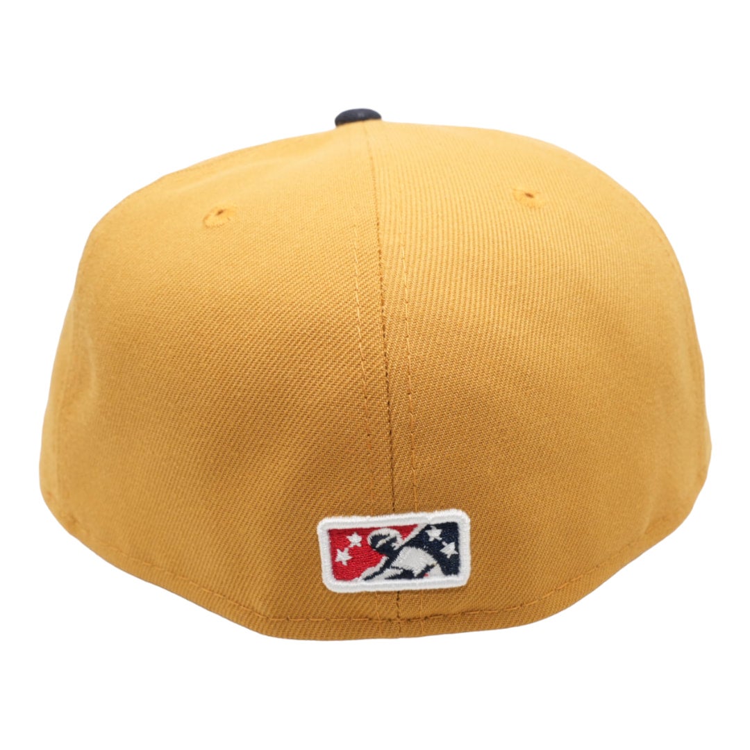 Tacoma Rainiers New Era 59Fifty Khaki Navy Cap 