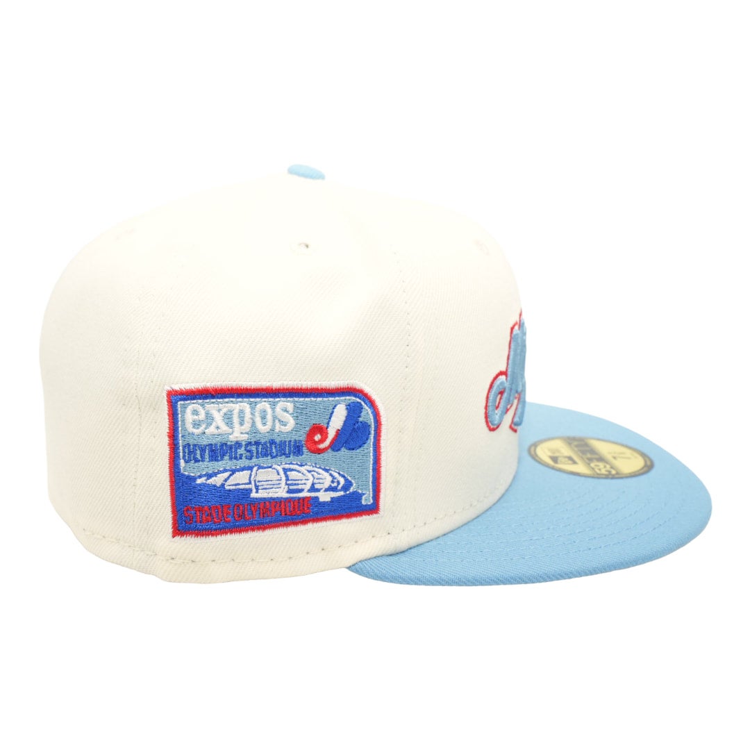 Montreal Expos New Era Chrome White/Sky Blue Bill And Gray Bottom