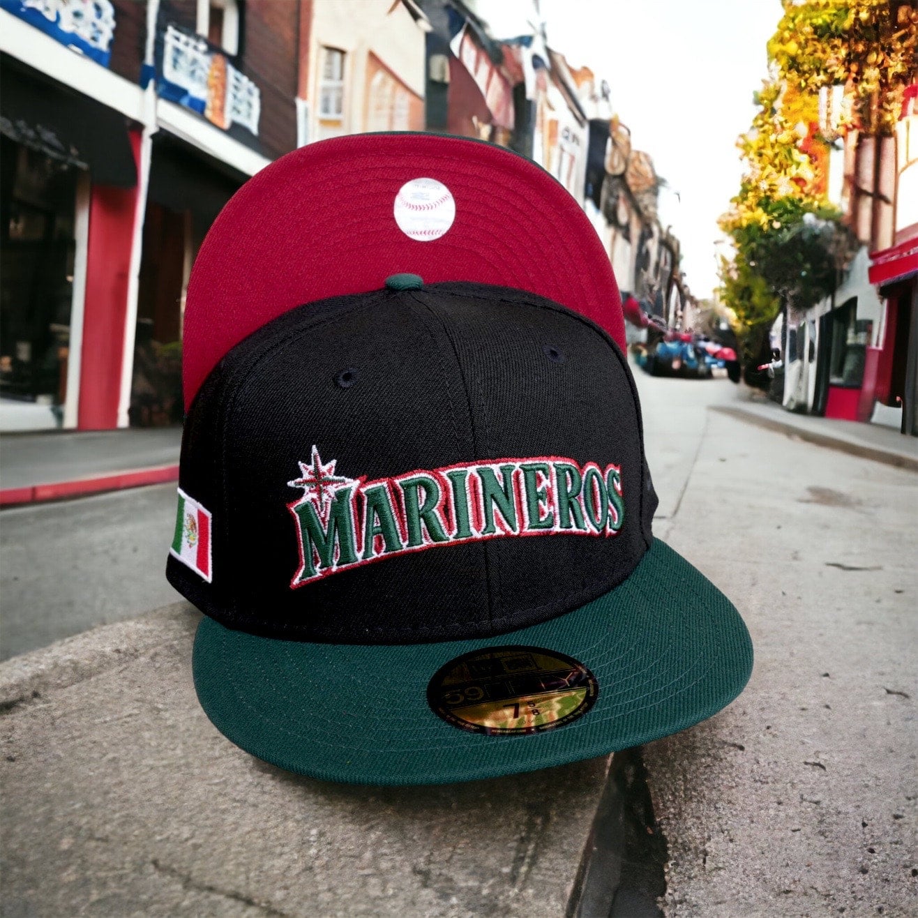 Seattle Mariners New Era Marineros Navy/Northwest Green Bill and