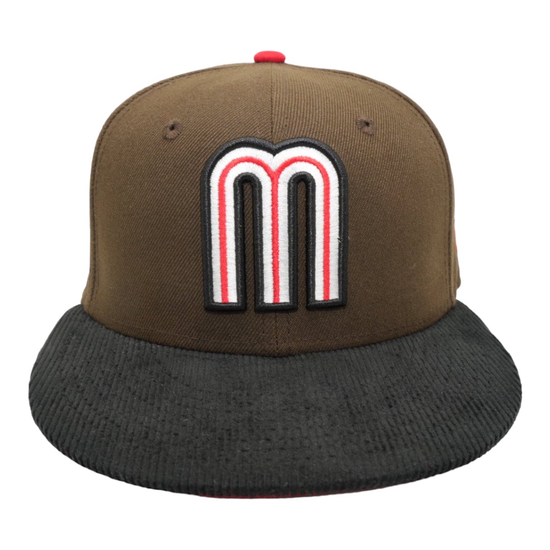 New Era 59FIFTY Mexico Wbc 2-Tone Brown/Red Fitted Hat 73/4