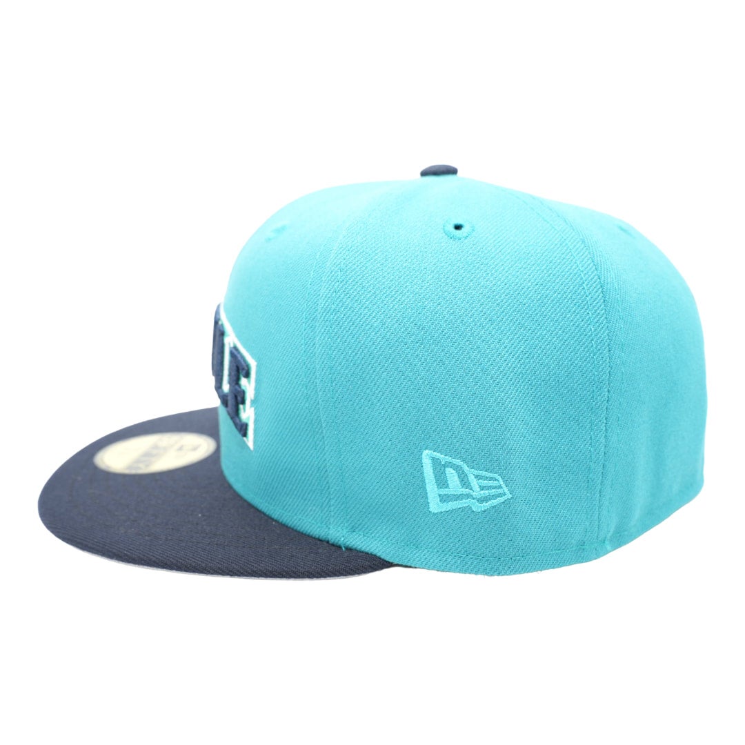 Seattle Mariners Marineros Aqua/Navy Bill And Gray Bottom With