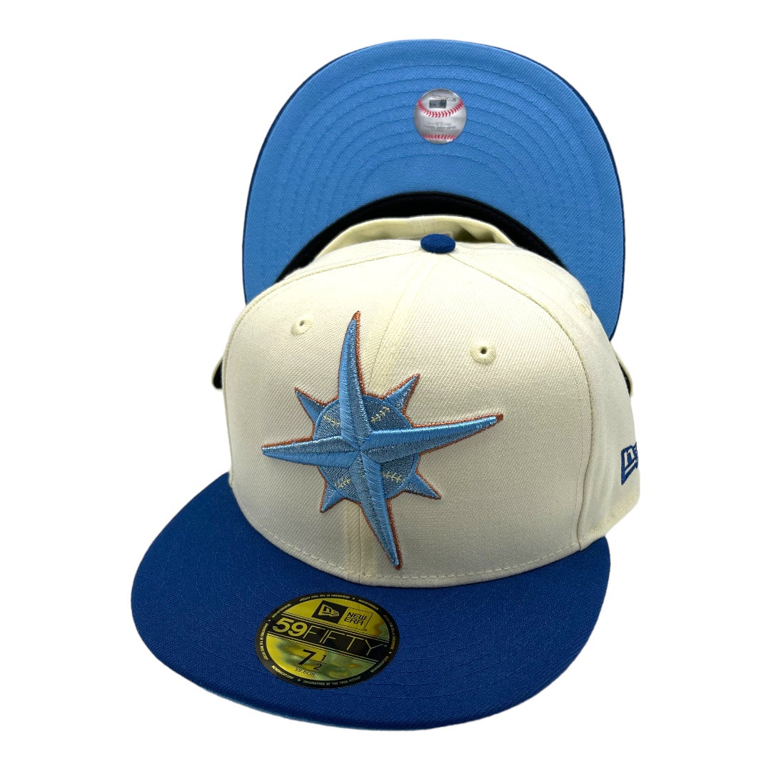 New Era Light blue/navy Houston Astros Green Undervisor 59FIFTY Fitted Hat