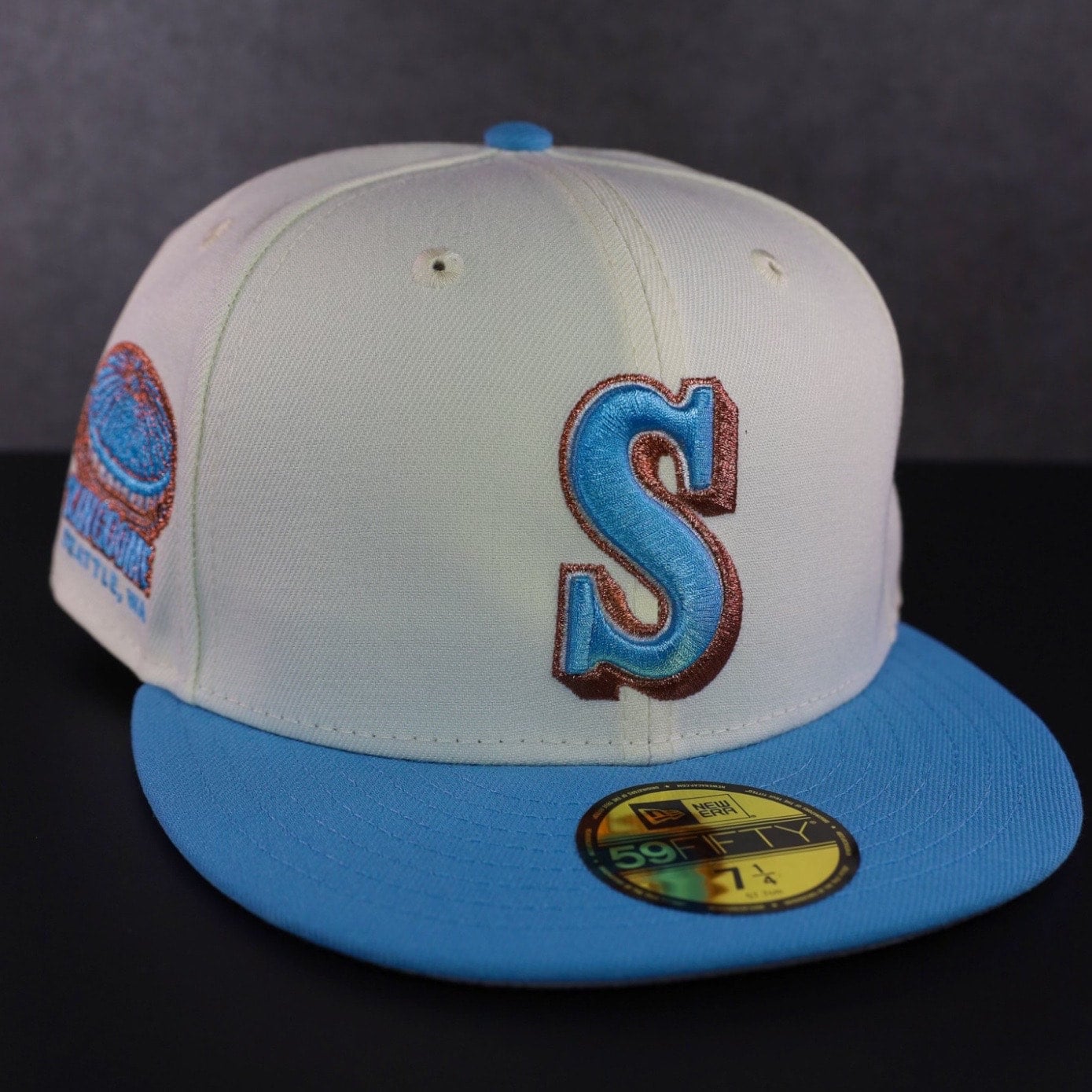 Men's New Era Gray/Teal Seattle Mariners 59FIFTY Fitted Hat