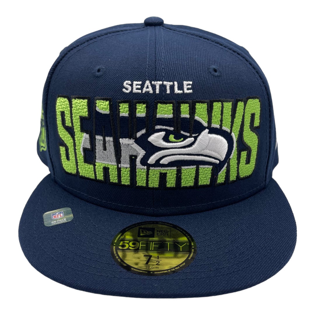 New Era College Navy Seattle Seahawks 2023 NFL Draft 59FIFTY Fitted Hat