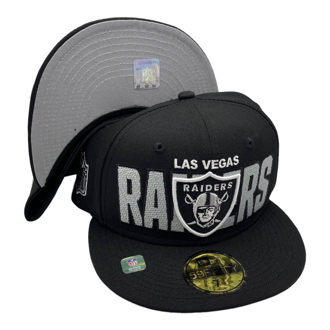 Las Vegas Raiders NFL x Just Don 7 7/8 59Fifty New Era Hat Fitted Cap New  Men