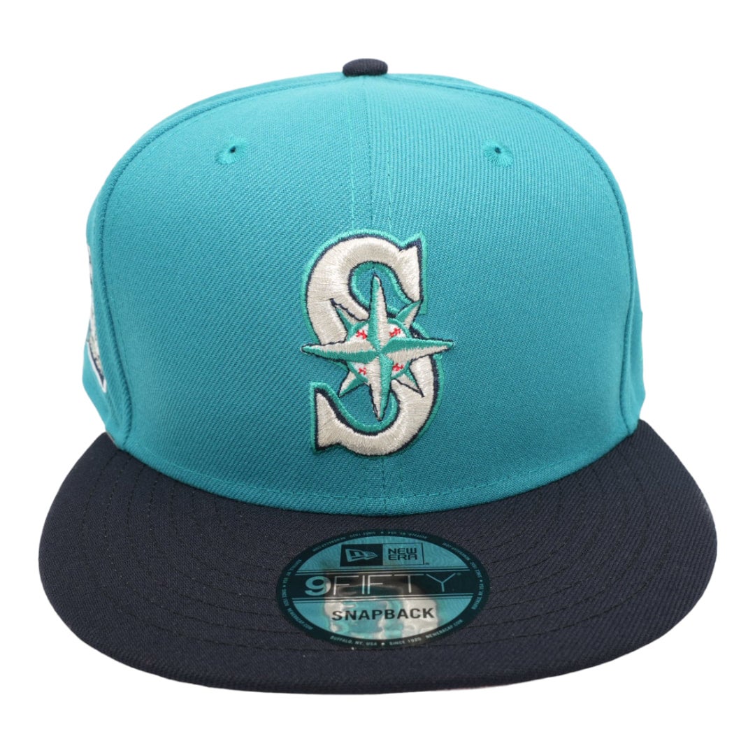 SEATTLE MARINERS CHROME WHITE/BLACK BILL AND BEETROOT PINK BOTTOM WITH 40TH  ANNIVERSARY PATCH ON SIDE 59FIFTY now available from…