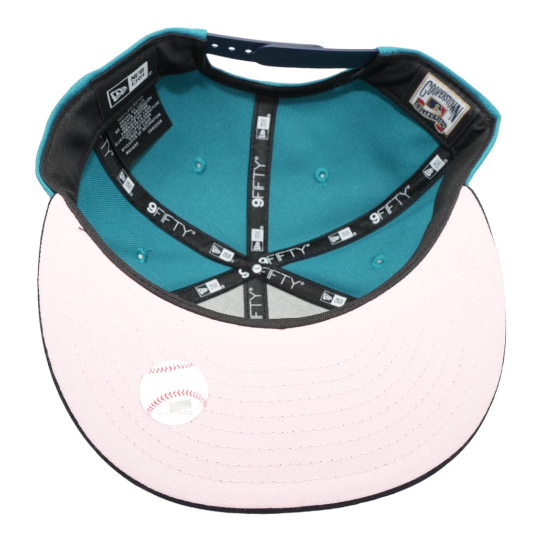 Seattle Mariners New Era Aqua/Navy Bill And Pink Bottom With 40TH  Anniversary Patch On Side 9FIFTY Adjustable SnapBack Hat