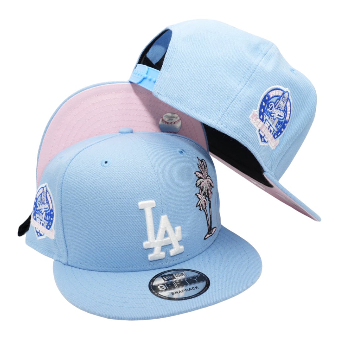 Los Angeles Dodgers Anniversary Blue Pink 59Fifty Fitted Hat