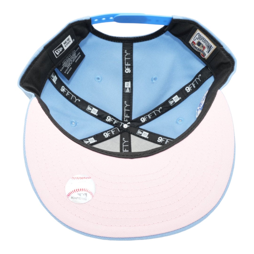 Sky Blue Los Angeles Dodgers Palm Tree Pink Bottom 60th Anniversary Side  Patch New Era 9Fifty Snapback