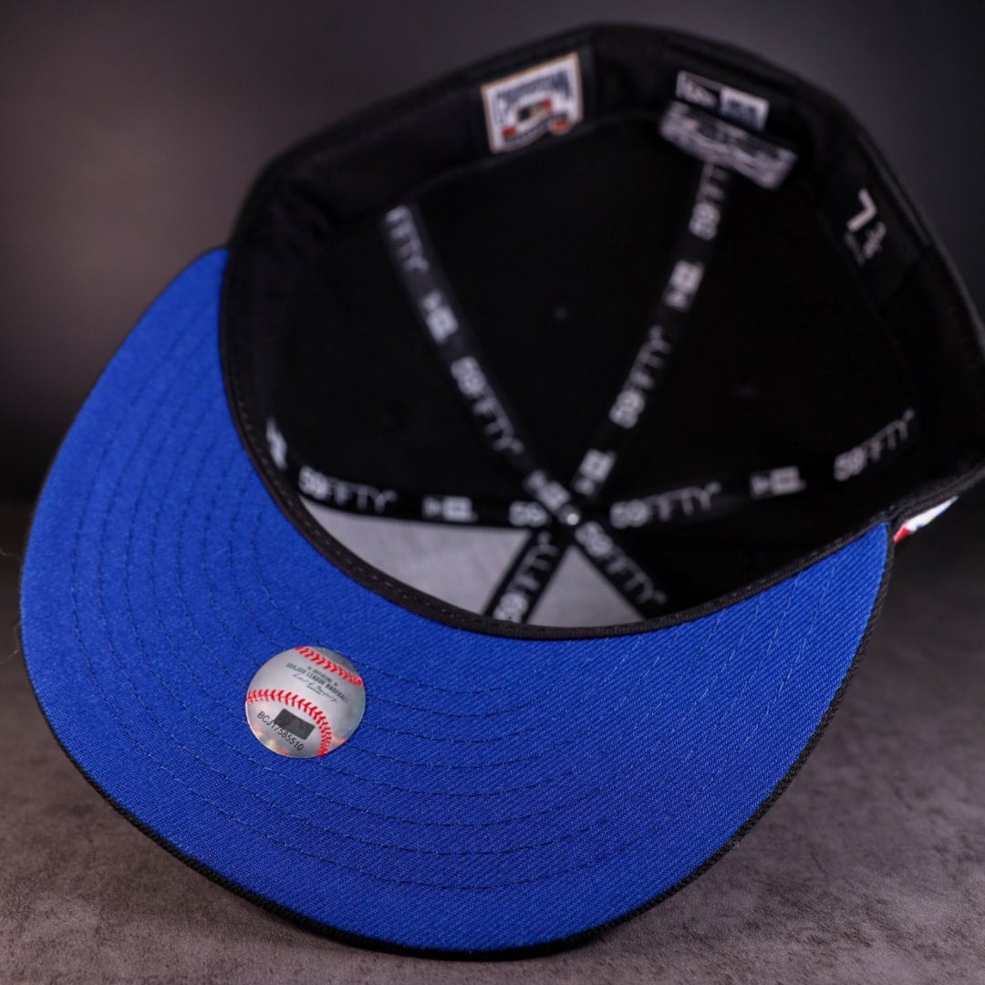 Black & Royal Blue Seattle Mariners Faded Logo New Era Fitted Hat
