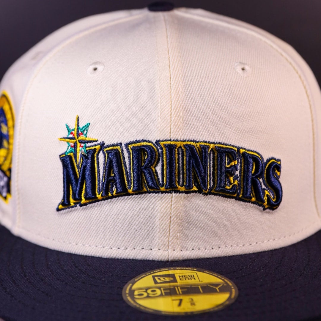 59FIFTY Seattle Mariners Cream/Royal/Gray 40th Anniversary Patch