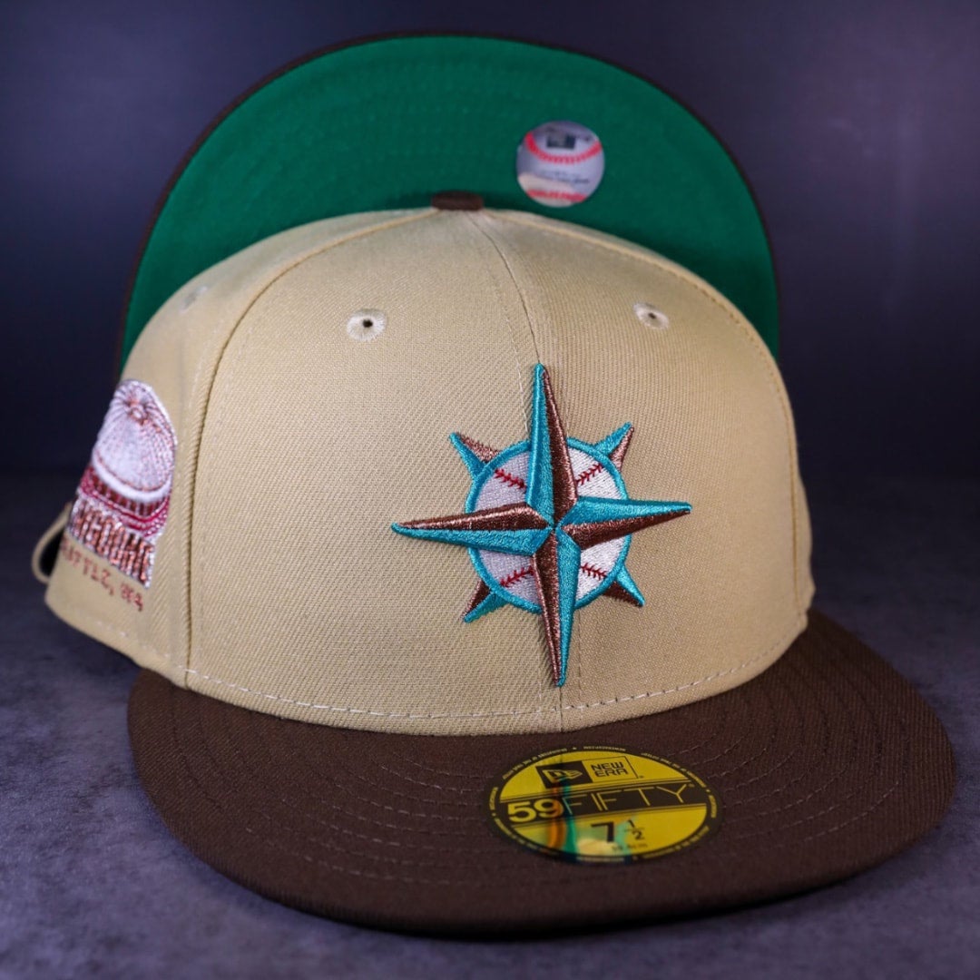 Seattle Mariners New Era Emerald Green/Walnut Bill And Vegas Gold