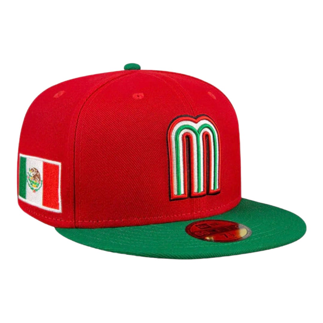 New Era 59FIFTY Mexico City Diablos Rojos de Mexico Fitted Hat Scarlet Red White
