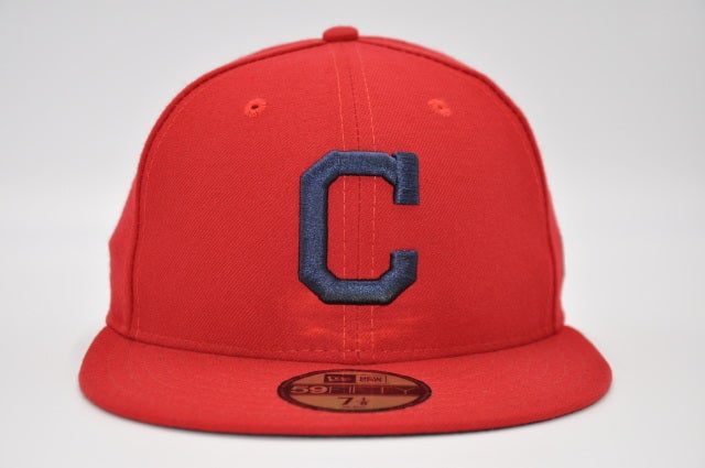 CLEVELAND INDIANS 59FIFTY NEW ERA LOW PRO NAVY DISCONTINUED LOGO