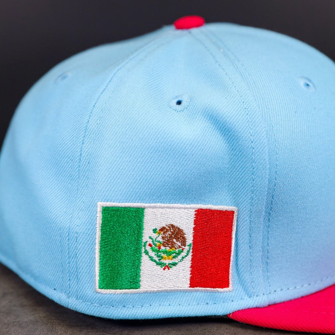 2023 Mexico WBC World Baseball Classic New Era 59Fifty Sky Blue Rose Hat cheapest 7 1/8