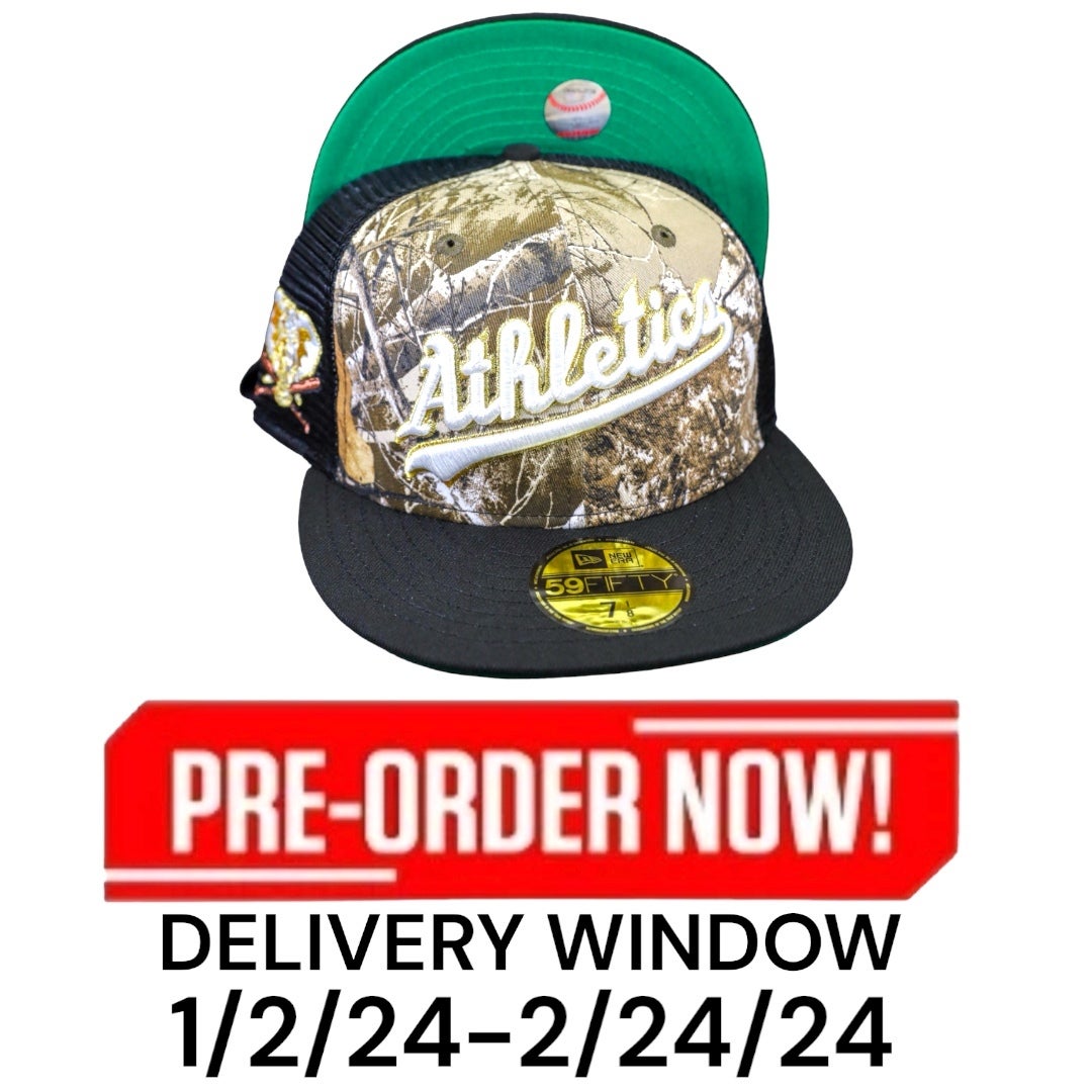 New Era 59FIFTY San Oakland Athletics 5950 Patch Fitted Hat 7 3/8 / Green