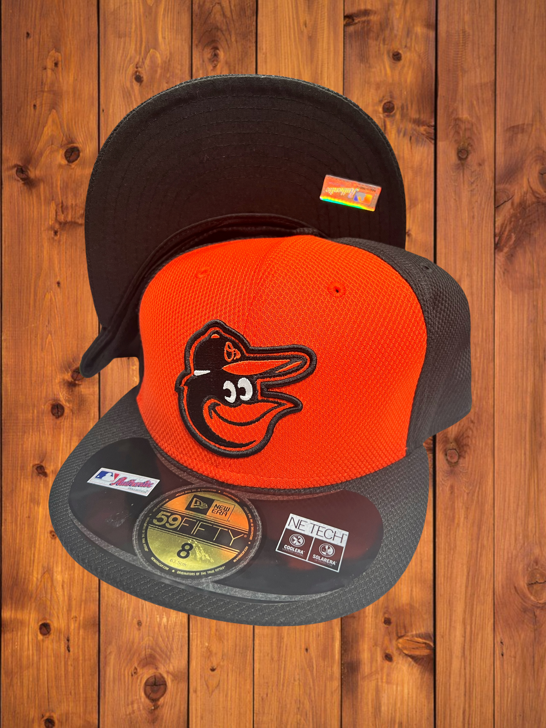 Baltimore Orioles New Era 2 Tone Orange Front/Black Back And Bill Diamond  Era 59FIFTY Fitted Hat