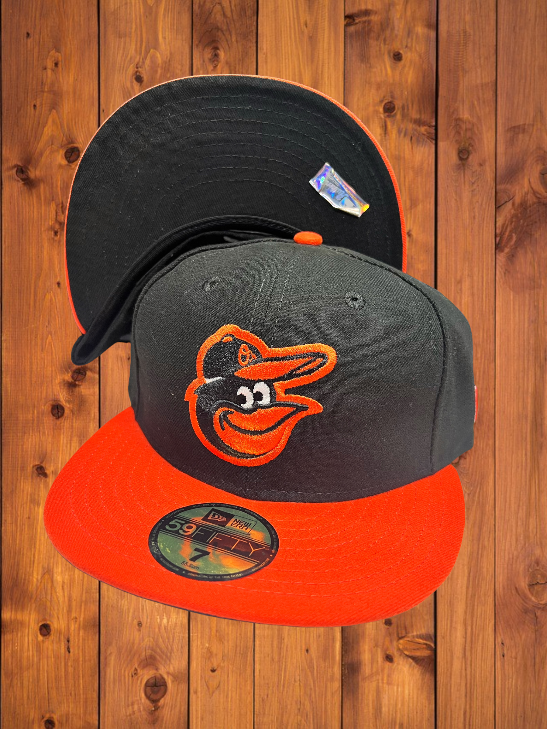 Men's New Era Black/Orange Baltimore Orioles Road Authentic Collection  On-Field Low Profile 59FIFTY Fitted Hat
