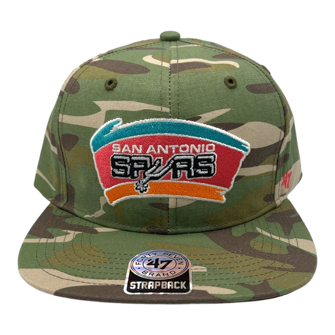 San Antonio Spurs 47 Brand All Camo 47 Captain Strapback Hat My Hatstop