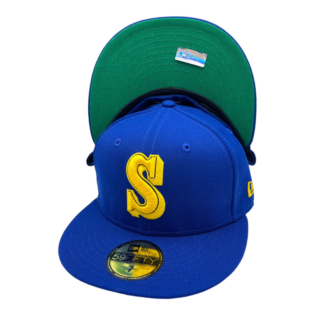 Seattle Mariners Yellow Wool Snapback