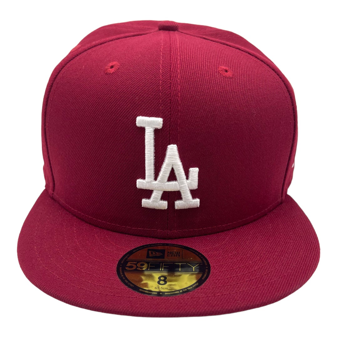 Red Los Angeles Dodgers 1980 All Star Game Side Patch New Era Fitted 77/8