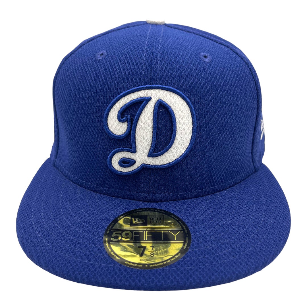 Los Angeles Dodgers Fitted New Era 59Fifty Sugar Skull Logo Blue Hat Cap
