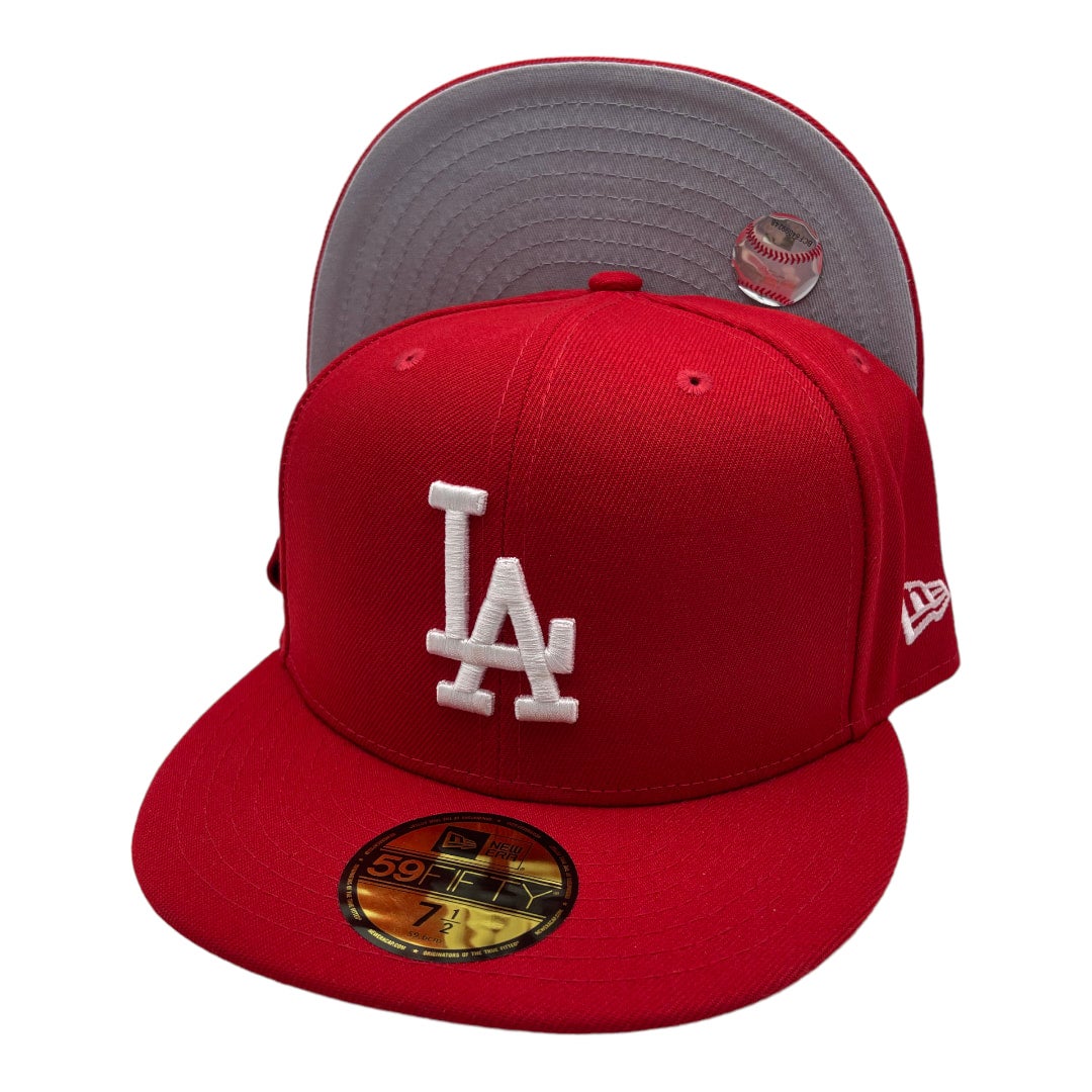 Los Angeles Dodgers Mexico LA Logo Flag Patch Red UV 59FIFTY Fitted Hat