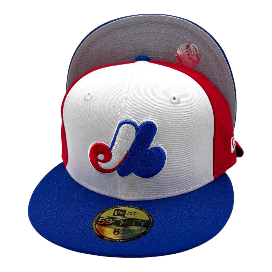 Montreal Expos New Era 3 Tone White/Red/Royal Blue Bill