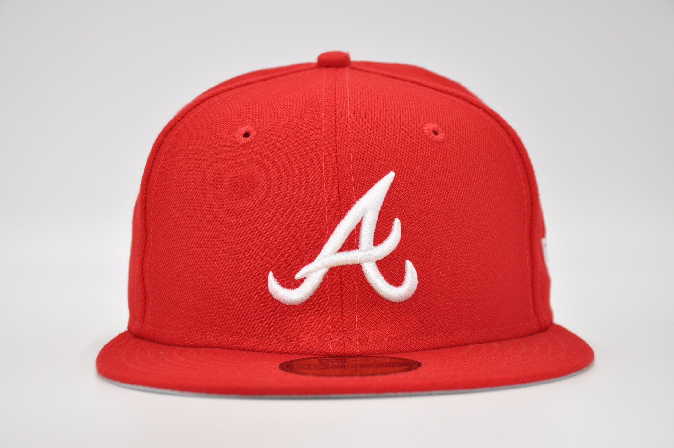 Atlanta Braves New Era White Logo 59FIFTY Fitted Hat - Kelly Green