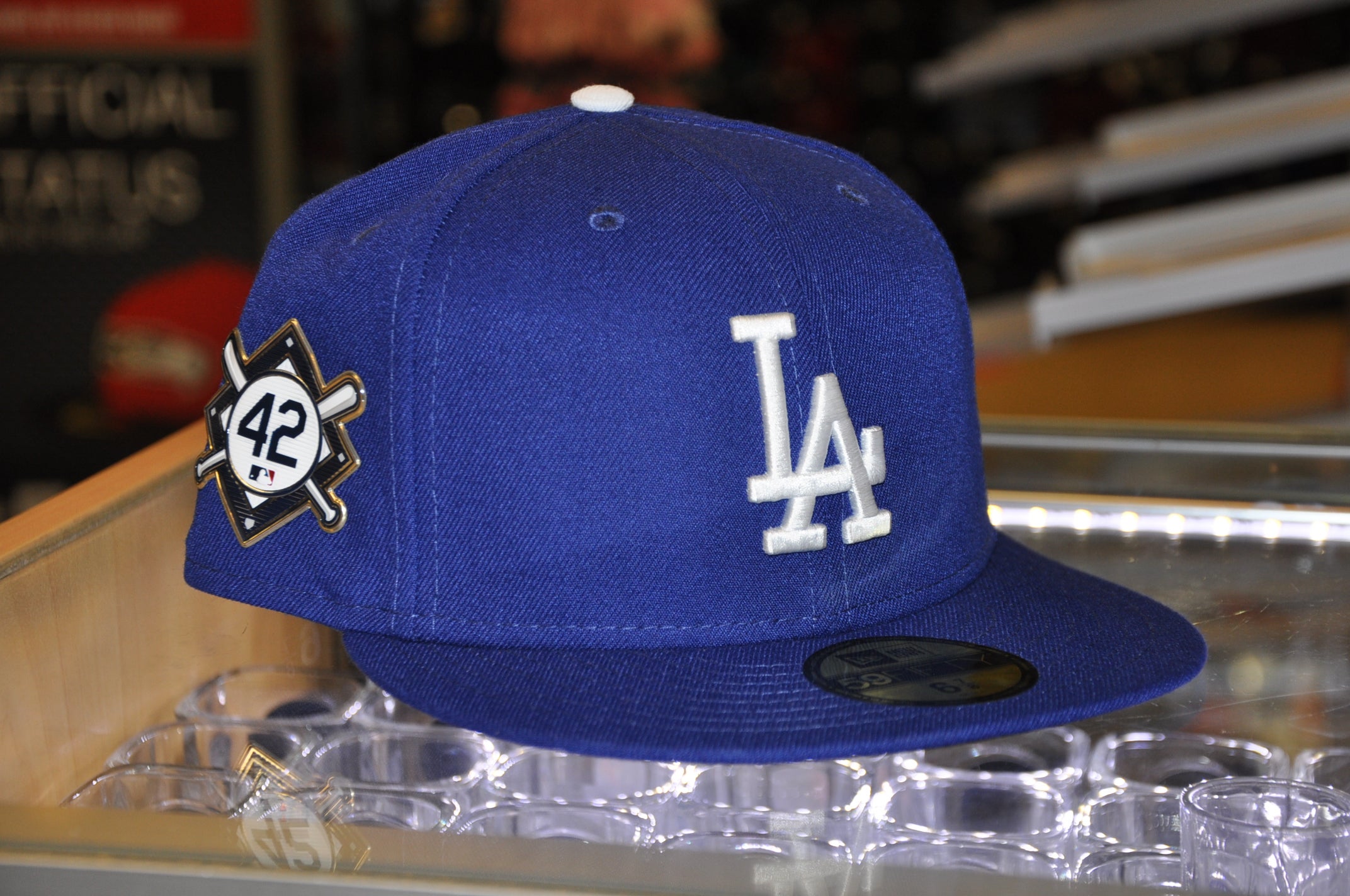 Los Angeles Dodgers New Era All Royal Blue Jackie Robinson Day Sidepatch  59FIFTY Fitted Hat