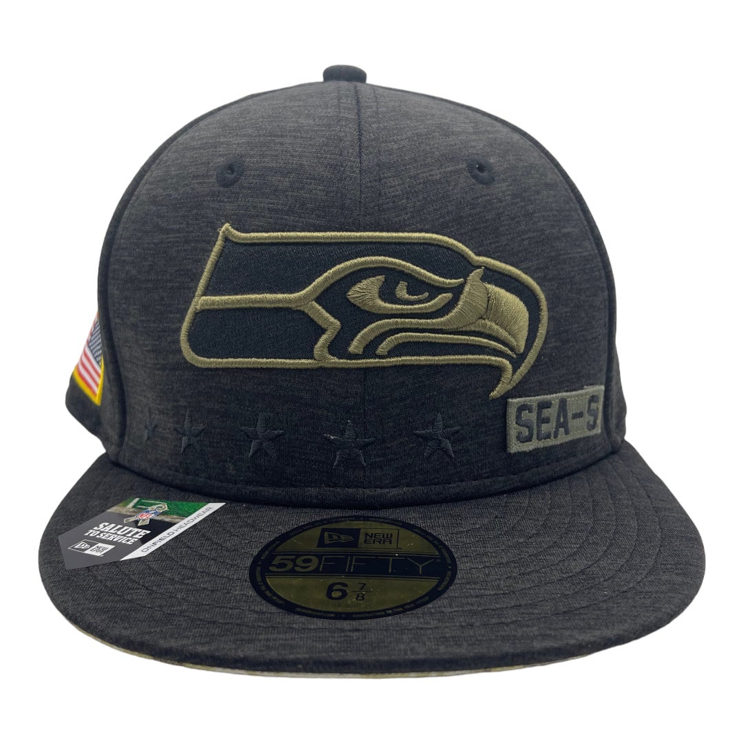 Arizona Cardinals New Era 2020 Salute to Service 59FIFTY Fitted Hat -  Heather Black