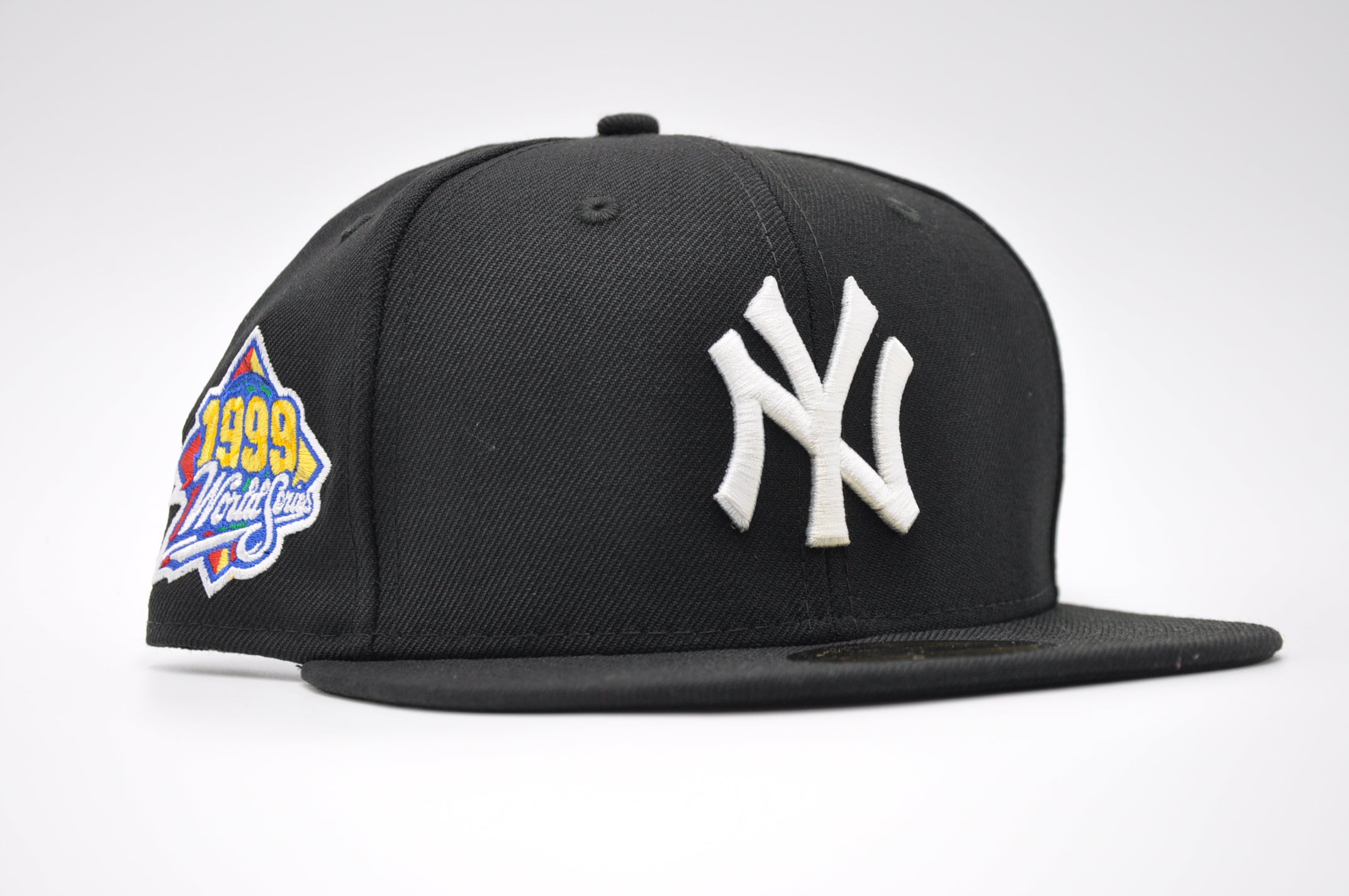 New York Yankees New Era All Black With White Logo And 1999 World