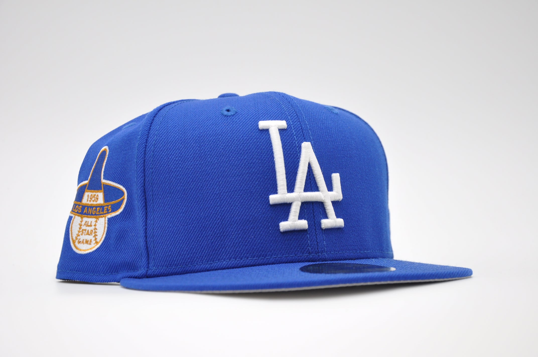 Los Angeles Dodgers New Era All Royal Blue With 1959 All Star Game Patch  Logo On Side 59FIFTY Fitted Hat