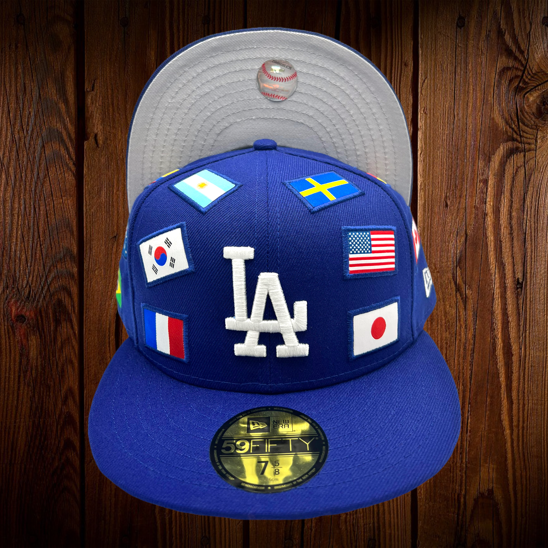 Los Angeles Dodgers Fitted New Era 59FIFTY Banner Side Blue Cap