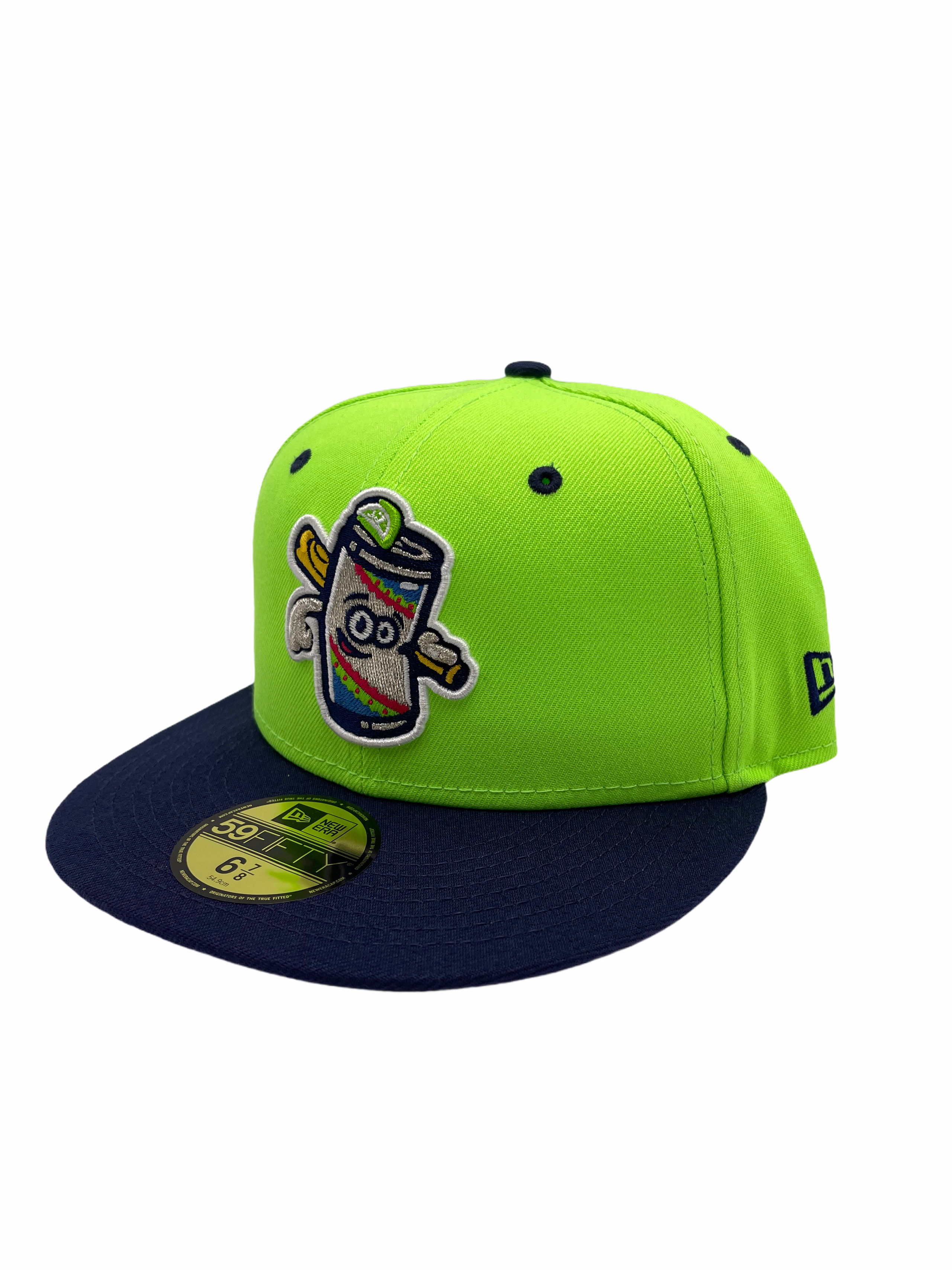 Durham Bulls COPA Lime-Navy Fitted Hat by New Era