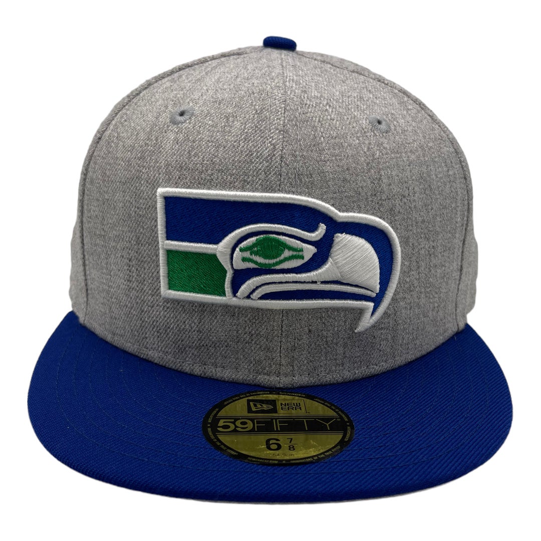 Seattle Seahawks New Era All Heather Gray/Royal Blue Bottom